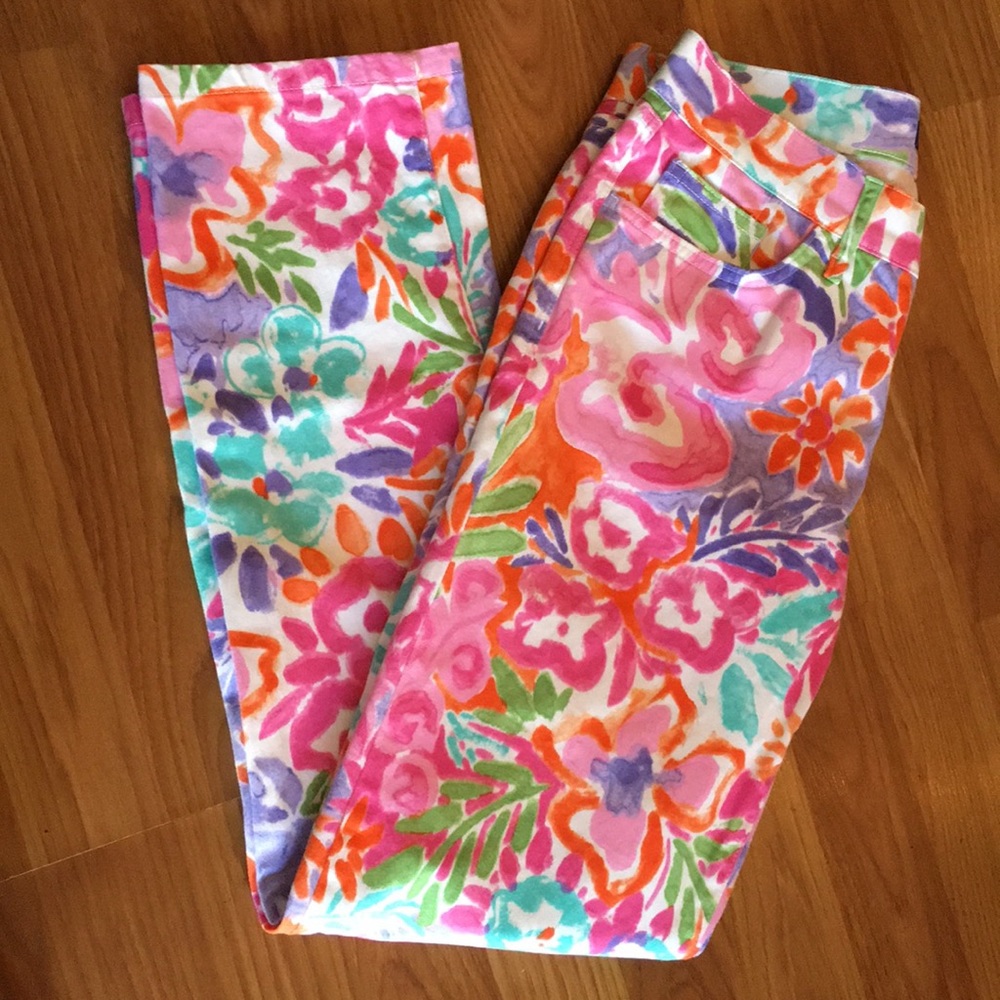 LAUREN Ralph Lauren floral pants size 2
